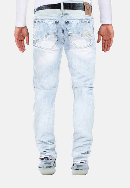 Pánské džínové kalhoty CIPO BAXX CD319X ICE BLUE 
