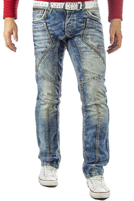 Pánské džínové kalhoty CIPO BAXX CD535 BLUE