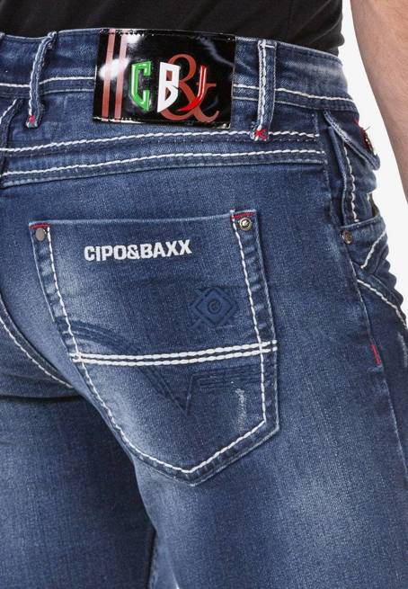 Pánské džínové kalhoty CIPO BAXX CD692 BLUE