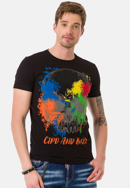 Pánské tričko CIPO BAXX CT672 BLACK