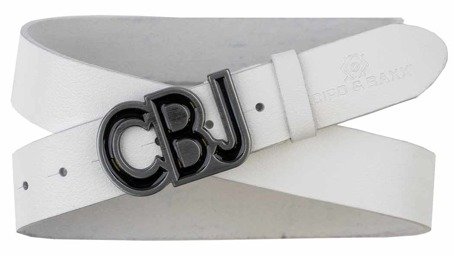 Pánský kožený pásek CIPO BAXX CG161 WHITE