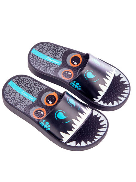 Sandály Ipanema Urban Slide Kids Black/White/Blue