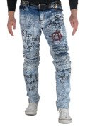 Pánské džínové kalhoty CIPO BAXX CD498 BLUE