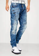 Pánské džínové kalhoty CIPO BAXX CD510 Blue