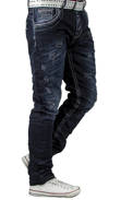Pánské džínové kalhoty CIPO BAXX CD539 DARKBLUE