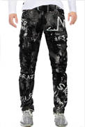 Pánské džínové kalhoty CIPO BAXX CD572 Black
