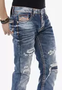 Pánské džínové kalhoty CIPO BAXX CD604 BLUE