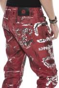 Pánské džínové kalhoty CIPO BAXX CD608 red