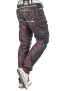 Pánské džínové kalhoty CIPO BAXX CD636 BURGUNDY