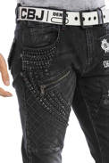Pánské džínové kalhoty CIPO BAXX CD696 BLACK