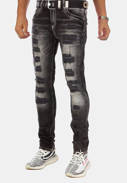 Pánské džínové kalhoty CIPO BAXX CD713 Black