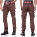 Pánské džínové kalhoty CIPO BAXX CD721 RED