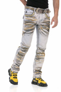 Pánské džínové kalhoty CIPO BAXX CD733 Grey