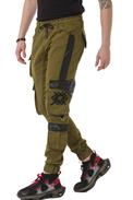 Pánské džínové kalhoty CIPO BAXX CD790 Khaki