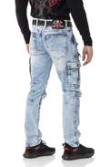 Pánské džínové kalhoty CIPO BAXX CD798 IceBlue