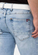 Pánské džínové kalhoty CIPO BAXX CD820 Ice Blue