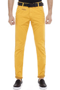 Pánské kalhoty CIPO BAXX CD511 Yellow