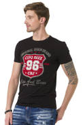 Pánské tričko CIPO BAXX CT670 BLACK