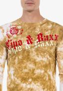Pánské tričko s dlouhým rukávem CIPO BAXX CL489 MUSTARD