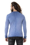 Pánské tričko s dlouhým rukávem CIPO BAXX CL512 blue