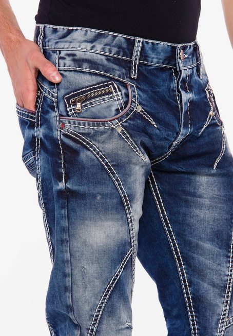 Pánské džínové kalhoty CIPO BAXX CD563 Blue