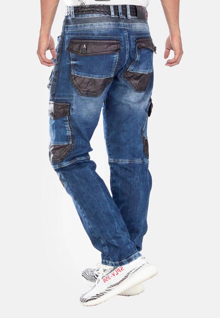 Pánské džínové kalhoty CIPO BAXX CD586 Blue