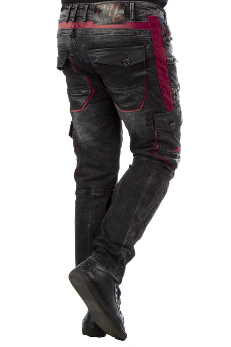 Pánské džínové kalhoty CIPO BAXX CD561 BLACK