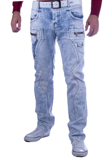 Pánské džínové kalhoty CIPO BAXX CD272 LIGHT BLUE