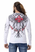 Pánské tričko s dlouhým rukávem CIPO BAXX CL522 White