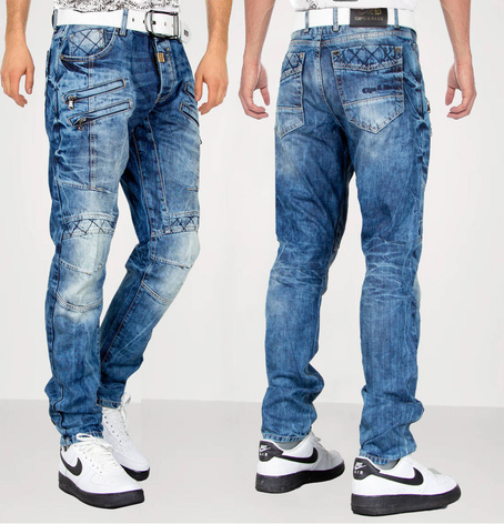 Pánské džínové kalhoty CIPO BAXX CD510 Blue
