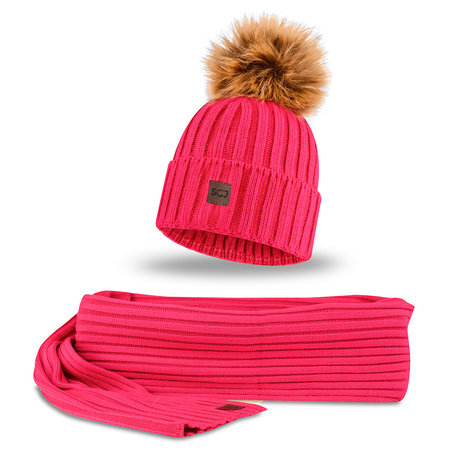  Set šála a čepice SCJ SET-23527-050
