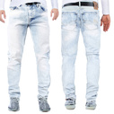 Pánské džínové kalhoty CIPO BAXX CD319X ICE BLUE 