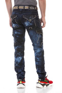 Pánské džínové kalhoty CIPO BAXX CD677 Blue