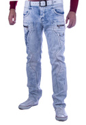 Pánské džínové kalhoty CIPO BAXX CD272 LIGHT BLUE