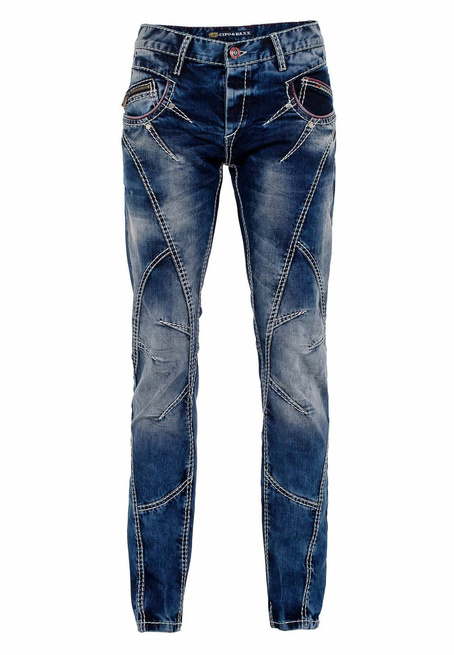 Pánské džínové kalhoty CIPO BAXX CD563 Blue