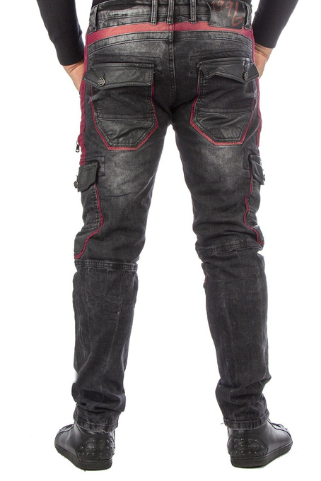 Pánské džínové kalhoty CIPO BAXX CD561 BLACK