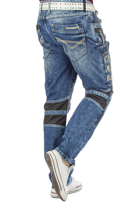 Pánské džínové kalhoty CIPO BACD637 BLUE