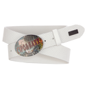 Pánský kožený pásek CIPO BAXX CG206 WHITE