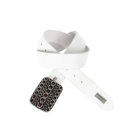 Pánský kožený pásek CIPO BAXX CG164 White