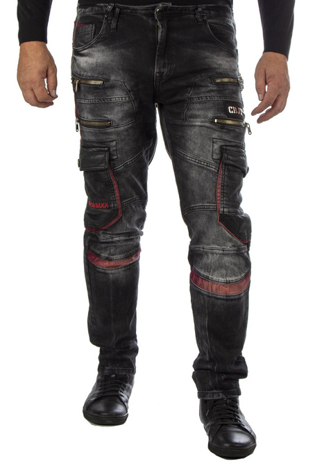 Pánské džínové kalhoty CIPO BAXX CD561 BLACK