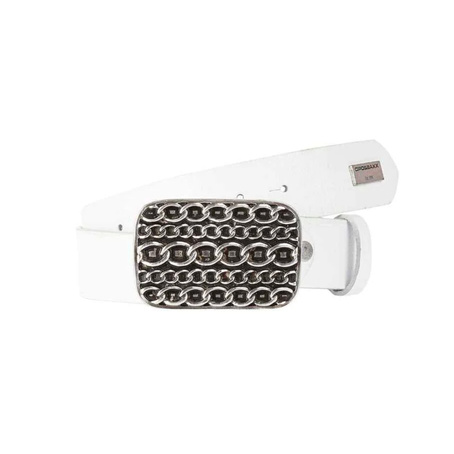 Pánský kožený pásek CIPO BAXX CG164 White