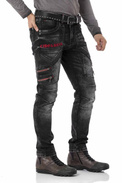 Pánské džínové kalhoty CIPO BAXX CD795 Black