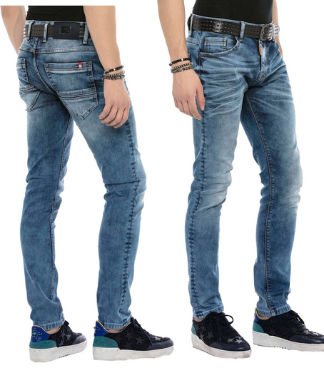 Pánské džínové kalhoty CIPO BAXX CD621 BLUE