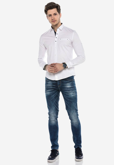 Pánské džínové kalhoty CIPO BAXX CD621 BLUE