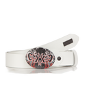 Pánský kožený pásek CIPO BAXX CG203 WHITE