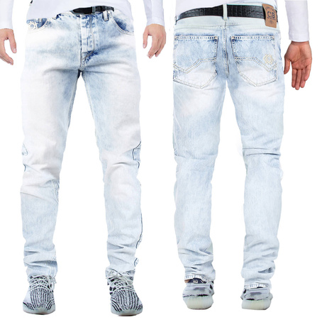 Pánské džínové kalhoty CIPO BAXX CD319X ICE BLUE 