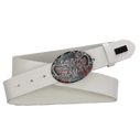 Pánský kožený pásek CIPO BAXX CG203 WHITE